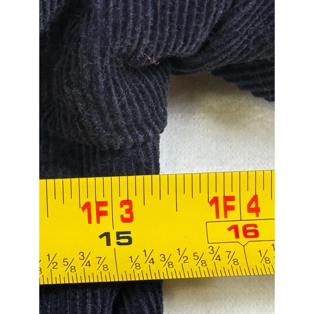 Tommy Hilfiger Corduroy‎ Blazer Jacket Boys Medium Navy Blue Elbow Patch Preppy